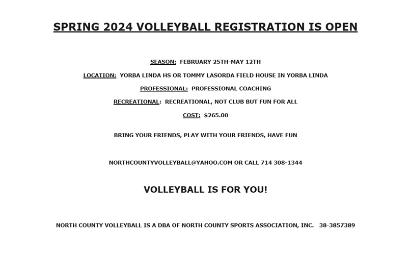 North County Volleyball > Home